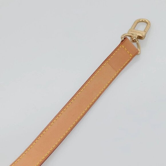 LOUIS VUITTON Adjustable Shoulder Strap Leather 34.6""-42.5"" Beige Auth 137897 - Picture 10 of 13